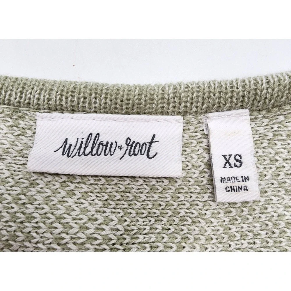 WILLOW ROOT‎ WOMENS KNIT CROPPED SWEAT XS FLORAL CROPPED